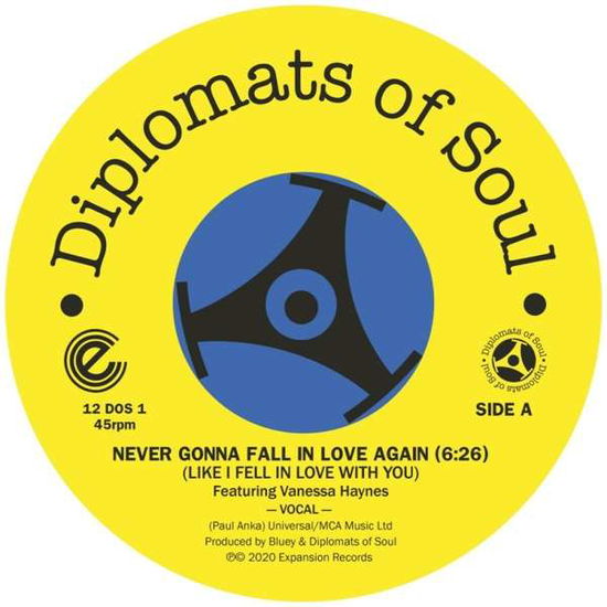 Cover for Soul Diplomats of · Never Gonna Fall in Love Again (12&quot;) (2020)