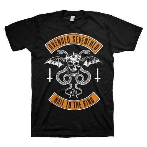 Avenged Sevenfold Unisex T-Shirt: Hail to the King - Avenged Sevenfold - Fanituote - ROFF - 5055295366787 - tiistai 30. joulukuuta 2014