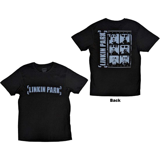 Linkin Park Unisex T-Shirt: Meteora Portraits (Back Print) - Linkin Park - Mercancía -  - 5056737205787 - 