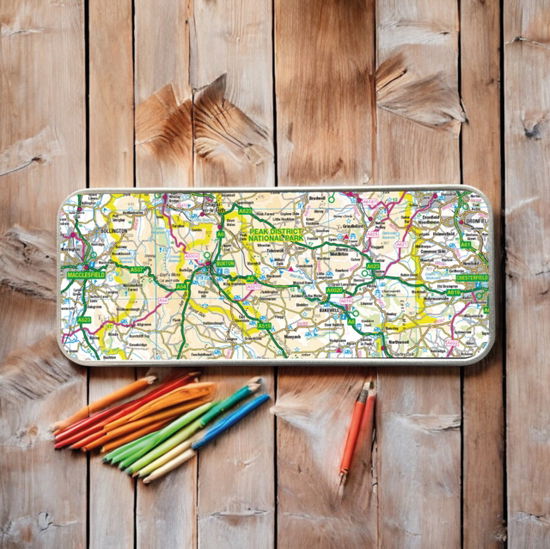 Cover for OS Map Metal Pencil Tin - Peak District National Park (MERCH) (2025)