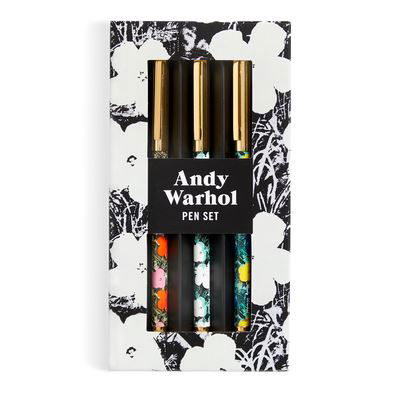 Warhol Flowers Everyday Pen Set - Galison - Fanituote - Galison - 9780735382787 - torstai 15. elokuuta 2024