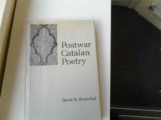 Cover for David M. Rosenthal · Postwar Catalan Poetry (Innbunden bok) (1991)