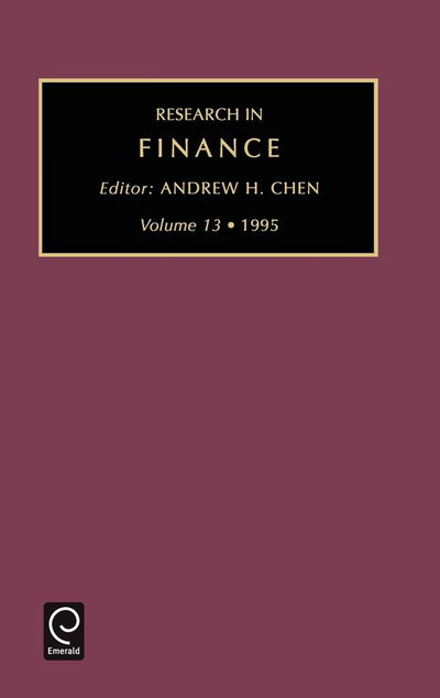 Research in Finance - Research in Finance - Chen - Kirjat - Emerald Publishing Limited - 9781559385787 - keskiviikko 20. maaliskuuta 1996