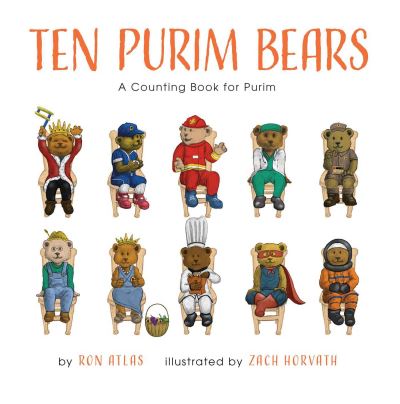 Cover for Ron Atlas · Ten Purim Bears: A Counting Book (Board book) (2025)