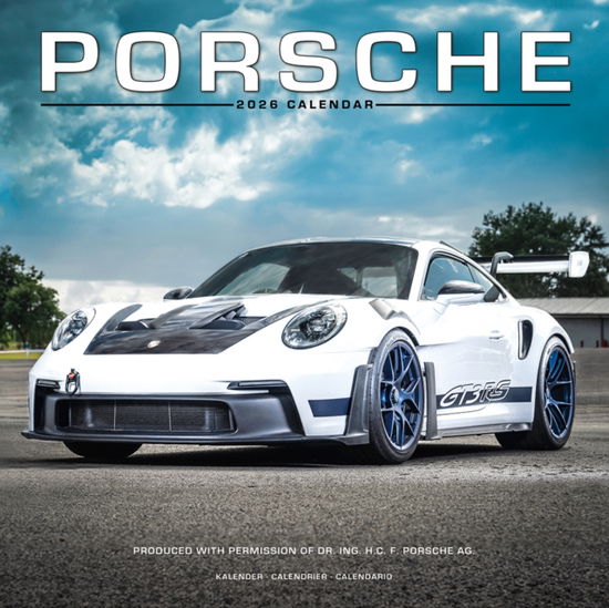 Cover for Porsche Calendar 2026  Square Car Wall Calendar - 16 Month (Calendar) (2025)