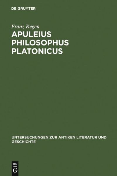 Cover for Regen · Apuleius philosophus Platonicus (Book) (1971)