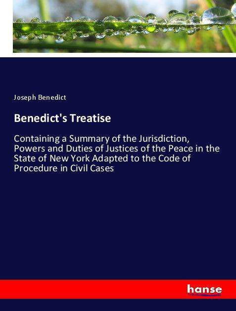 Benedict's Treatise - Benedict - Książki -  - 9783337862787 - 