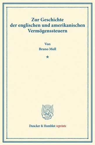 Cover for Moll · Zur Geschichte der englischen und (Book) (2013)