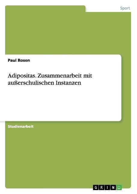 Cover for Rosen · Adipositas (Bog) [German edition] (2008)