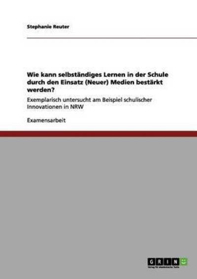 Cover for Reuter · Wie kann selbständiges Lernen in (Book) (2012)
