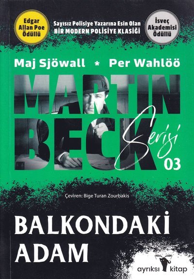 Cover for Per Wahlöö · Roman om ett brott: Mannen på balkongen (Turkiska) (Book) (2019)
