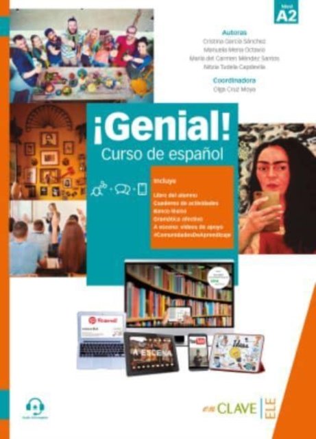 Cover for Nitzia Tudela · Genial!: Libro del alumno y Cuaderno de actividades 2 (A2) + audio descargabl (Paperback Bog) (2018)