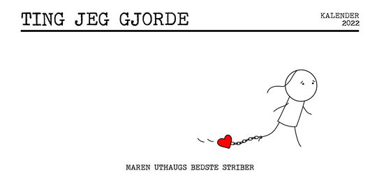 Cover for Maren Uthaug · Ting jeg gjorde - kalender 2022 (Bound Book) [1. Painos] (2021)