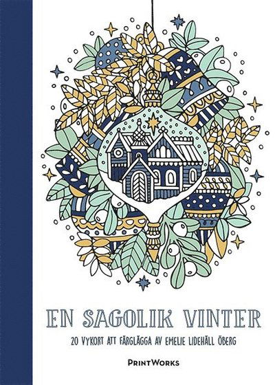 Cover for Emelie Lidehäll Öberg · En sagolik vinter   20 vykort att färglägga (Paperback Book) (2016)