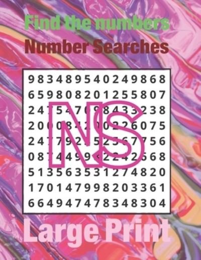 Cover for Jeuxkateny Publishing · Find the numbers: Number Searches (Paperback Book) (2021)