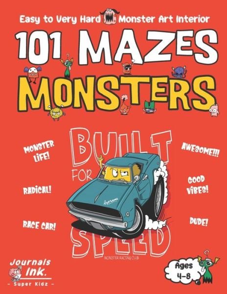 Cover for Sk · Monster Maze Book for Kids Ages 4-8 (Paperback Book) (2020)