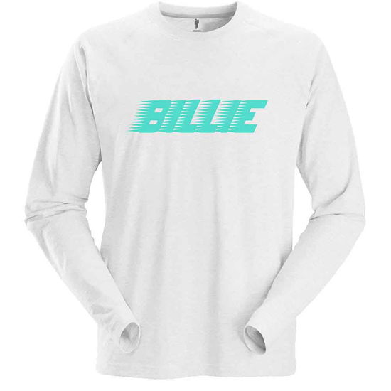 Cover for Billie Eilish · Billie Eilish Unisex Long Sleeve T-Shirt: Racer Logo (Bekleidung)