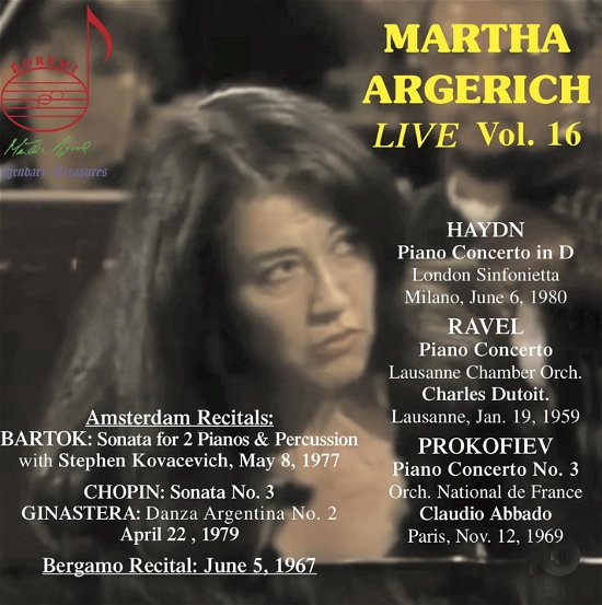 Cover for Martha Argerich · Martha Argerich Live, Vol. 16 (CD) (2023)