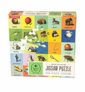 Lagoon Ladybird 500 piece Vintage Style ABC Jigsaw Puzzle Educational Fun 