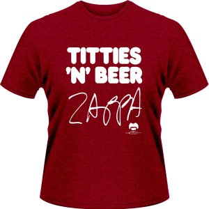 Cover for Frank Zappa · Titties 'n' Beer -red/l- (MERCH) [size L] (2012)