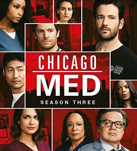 Cover for Chicago med S3 DVD · Chicago Med Season 3 (DVD) (2018)