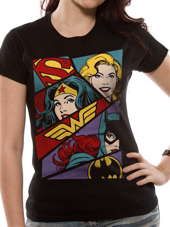 Dc Originals: Heroine Art (T-Shirt Unisex Tg. M) - Justice League - Merchandise -  - 5054015205788 - 