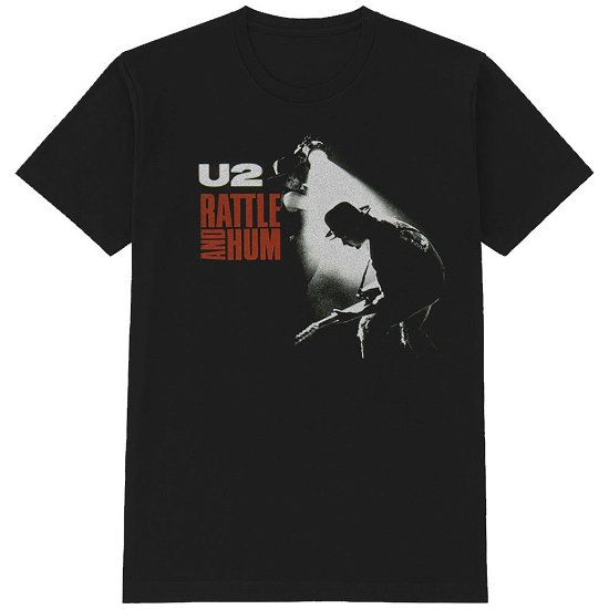 U2 Unisex T-Shirt: Rattle & Hum - U2 - Produtos - MERCHANDISE - 5056012022788 - 21 de janeiro de 2020