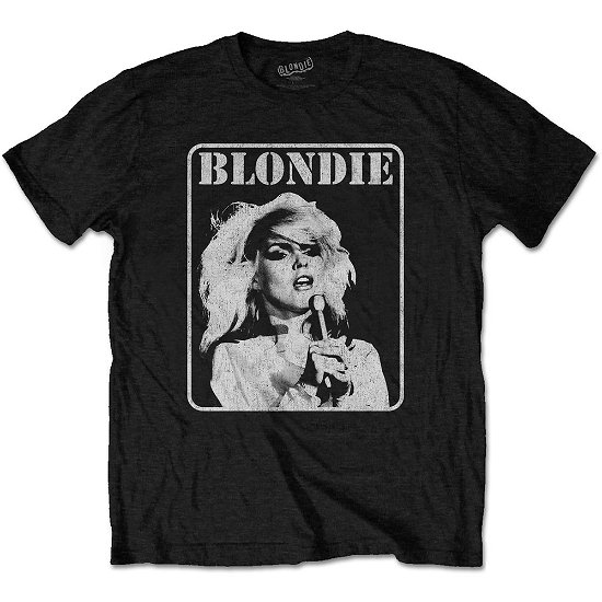 Cover for Blondie · Blondie Unisex T-Shirt: Presente Poster (T-shirt) [size S] [Black - Unisex edition]