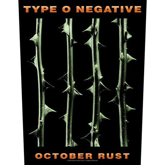 Cover for Type O Negative · Type O Negative Back Patch: October Rust (MERCH)