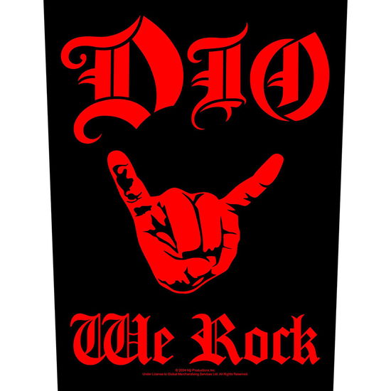 Cover for Dio · Dio Back Patch: We Rock (MERCH) (2024)