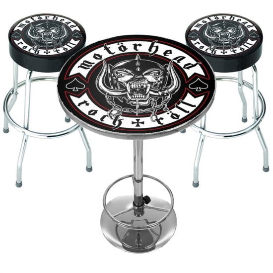 Motorhead Rock N Roll Bar Set (Table & 2 X Bar Stools) - Motörhead - Merchandise - ROCK SAX - 5060937964788 - 1. juni 2022