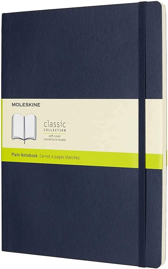 Moleskine Sapphire Blue Extra Large Plain Notebook Soft - Moleskine - Boeken - Moleskine - 8055002854788 - 