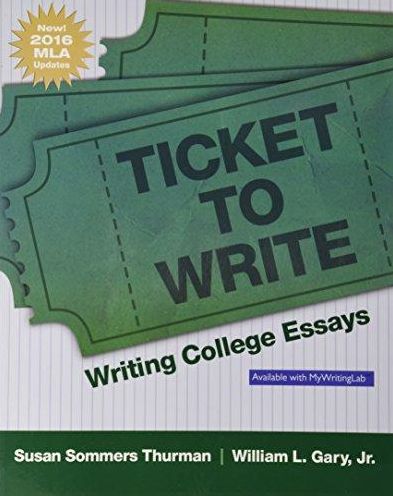 Cover for Thurman · Ticket to Write (Book) (2017)