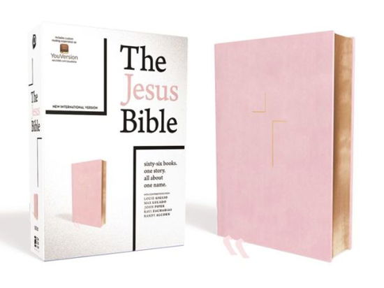 Cover for Zondervan Zondervan · The Jesus Bible, NIV Edition, Leathersoft over Board, Pink, Comfort Print (Hardcover Book) (2018)