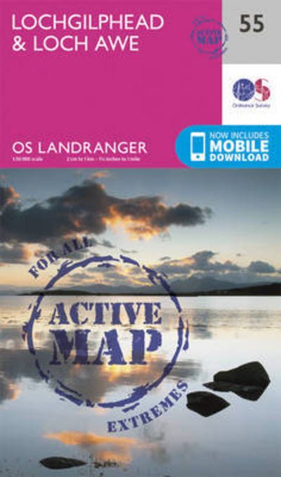 Cover for Ordnance Survey · Lochgilphead &amp; Loch Awe - OS Landranger Active Map (Kort) [February 2016 edition] (2016)