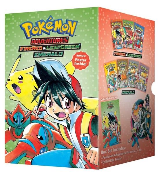 Cover for Hidenori Kusaka · Pokemon Adventures FireRed &amp; LeafGreen / Emerald Box Set: Includes Vols. 23-29 - Pokemon Manga Box Sets (Taschenbuch) (2015)