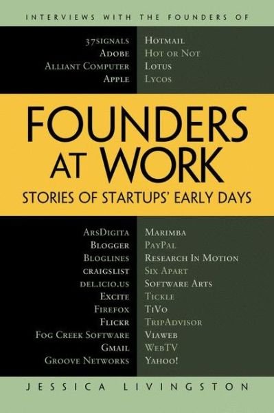 Founders at Work: Stories of Startups' Early Days - Jessica Livingston - Kirjat - Springer-Verlag Berlin and Heidelberg Gm - 9781430210788 - keskiviikko 11. maaliskuuta 2009