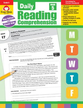 Cover for Evan Moor · Evan-Moor Daily Reading Comprehension, Grade 5 Teaching Supplement - Homeschooling &amp; Classroom Resource Workbook (Taschenbuch) (2018)