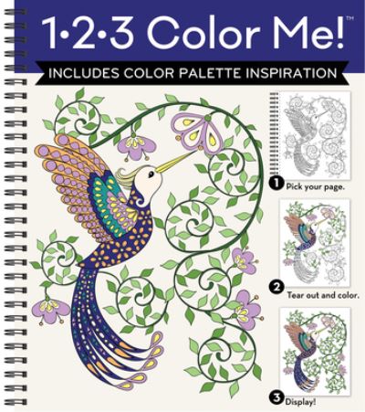 Cover for New Seasons · 1-2-3 Color Me! (Adult Coloring Book with a Variety of Images - Humming Bird Cover) (Spiral Book) (2016)