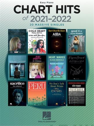 Cover for Chart Hits of 20212022 Easy Piano (Paperback Book) (2022)