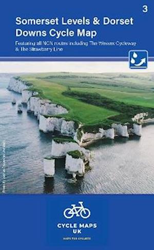 Somerset Levels and Dorset Downs Cycle Map 3: Including The Wessex Cycleway and The Strawberry Line -  - Books - Cordee - 9781904207788 - September 1, 2023