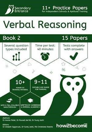 Cover for Suraj Joshi · 11+ Practice Papers For Independent Schools &amp; Aptitude Training Verbal Reasoning Book 2 (Paperback Book) (2020)