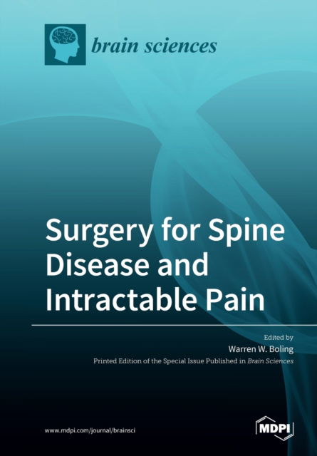 Cover for Warren W Boling · Surgery for Spine Disease and Intractable Pain (Paperback Book) (2020)