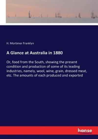 Cover for Franklyn · A Glance at Australia in 1880 (Buch) (2017)