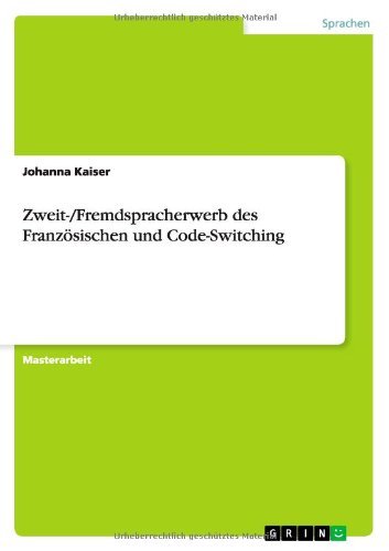 Cover for Kaiser · Zweit- / Fremdspracherwerb des Fra (Bog) [German edition] (2013)