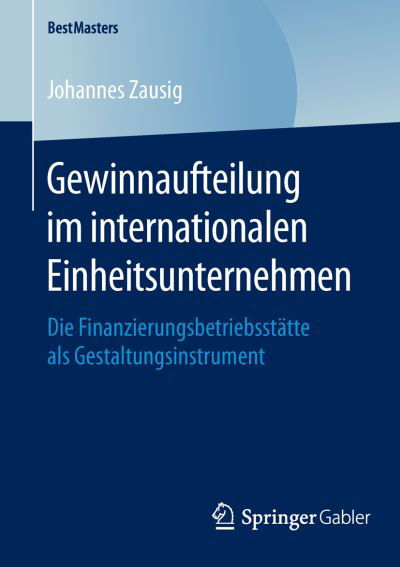 Cover for Zausig · Gewinnaufteilung im internationa (Bog) (2015)