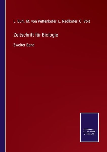 Cover for L Buhl · Zeitschrift fur Biologie (Paperback Book) (2021)