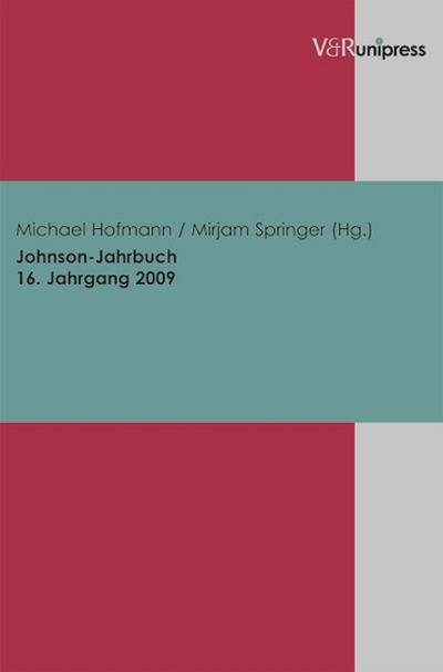 Cover for Michael Hofmann · Johnson-Jahrbuch Bd. 16 / 2009 (Paperback Book) (2011)