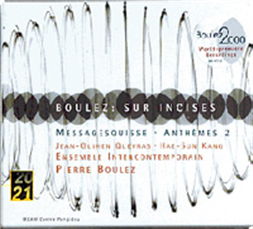 Cover for Boulez · Sur Incises (CD) [1. wydanie] (2002)