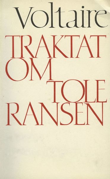 Cover for François Marie Arouet de Voltaire · Traktat om toleransen (ePUB) (2015)